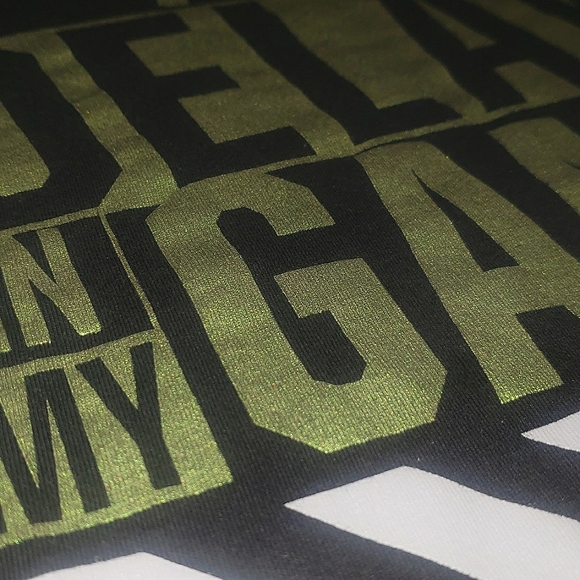 The Nike Tee Dri-Fit Athletic Cut No Delay In My Game Graphic Black T-Shirt XXL - Picture 5 of 11